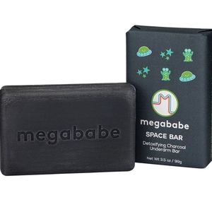 4/25 bundle item. Megababe Space Bar Charcoal Underarm Bar